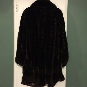 Beautiful Sheared Mahogany Mink Stroller.